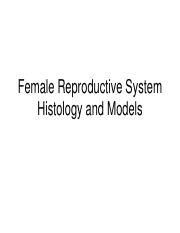 Histology Of The Female Reproductive Histology Pdf Female Reproductive System Histology And