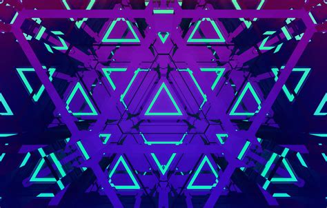 Neon Triangle Wallpapers Top Free Neon Triangle Backgrounds Wallpaperaccess