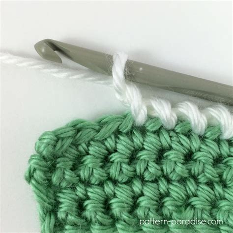 Tutorial Twisted Single Crochet Sc Stitch Pattern Paradise