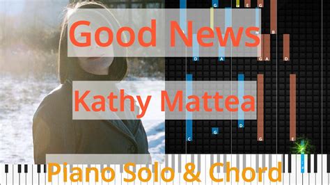🎹good News Solo And Chord Kathy Mattea Synthesia Piano Youtube
