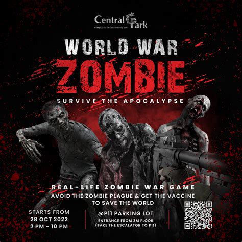 world war zombie survive the apocalypse central park mall jakarta