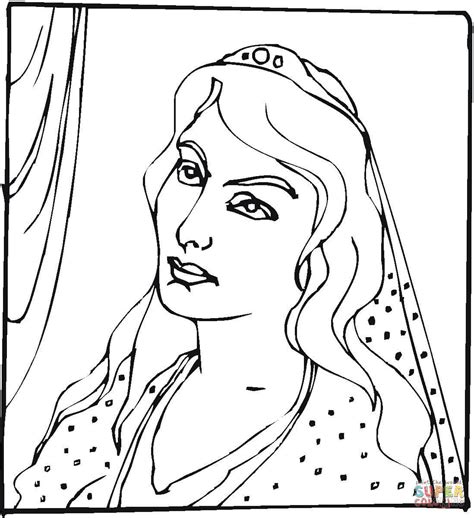 Gambar Queen Esther Coloring Page Free Printable Pages Click View