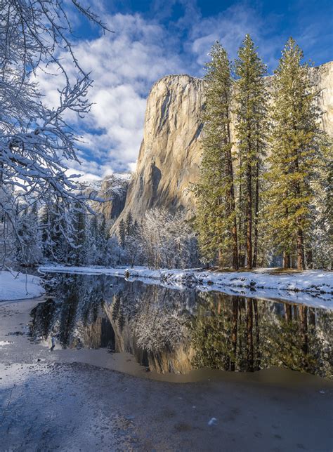 Cathedral Beach El Capitan Winter Reflections Merced River Flickr