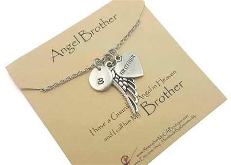 If you're looking for ways to celebrate the life of your furry friend, why not create a custom keepsake to remember them by? Loss of Brother, Personalized Memorial Necklace, Memorial ...