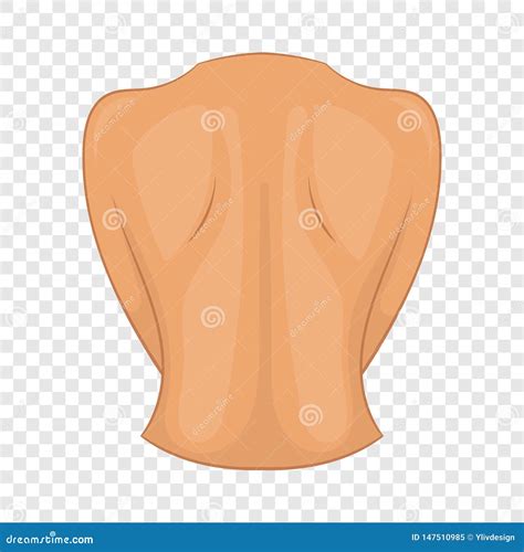 Woman Back Icon Cartoon Style Stock Vector Illustration Of Nudity