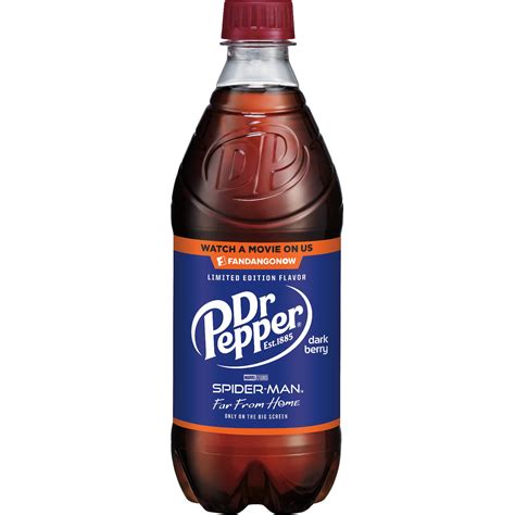 Dr Pepper Dark Berry Soda 20 Fl Oz Bottle