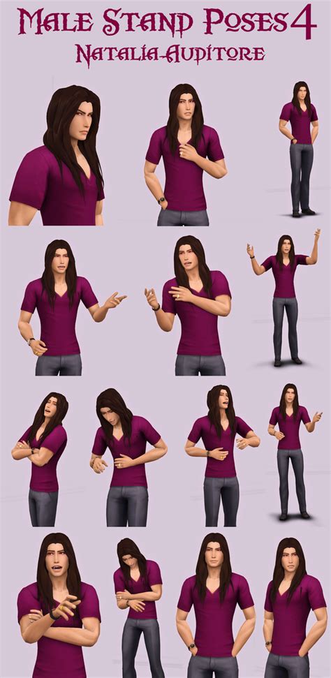 Male Stand Poses4 Natalia Auditore On Patreon Natalia Sims 4 Sims