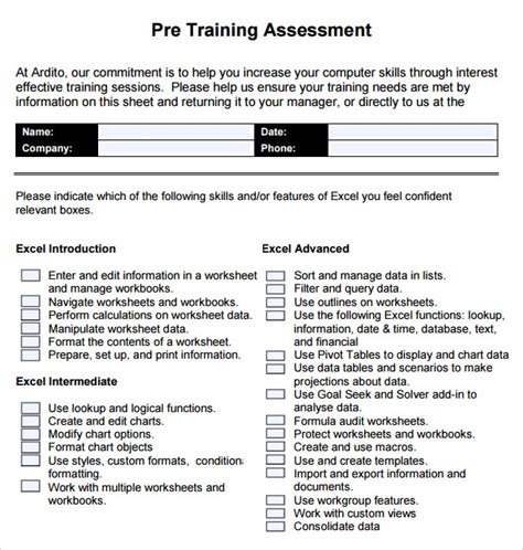 Free 6 Sample Training Evaluations In Ms Word Pdf