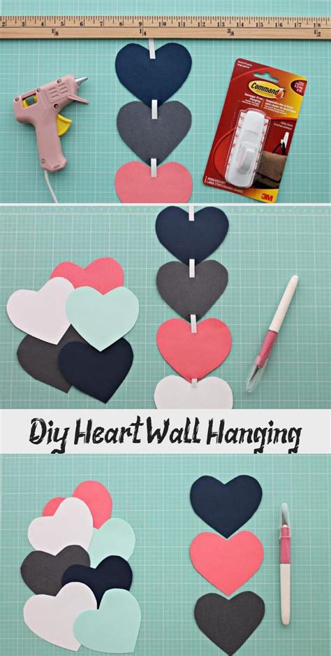 Diy Heart Wall Hanging Decor Heart Wall Hanging Wall Decor Baby