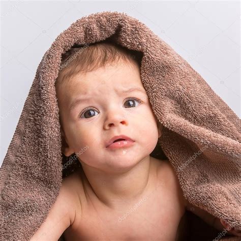 Baby Under Towel Stock Photo By ©erstudio 64389323