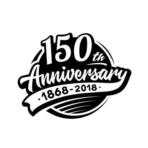150 Years Anniversary Design Template Vector And Illustration 150th