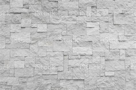 White Stone Wall Texture Background Stock Photo Download Image Now