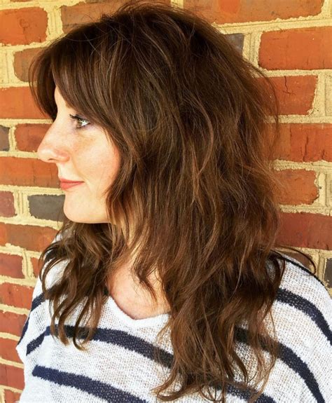 20 Collection Of Long Curly Shag Hairstyles With Bangs