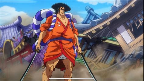 Kozuki Odens Two Sword Style Against A Mountain God One Piece