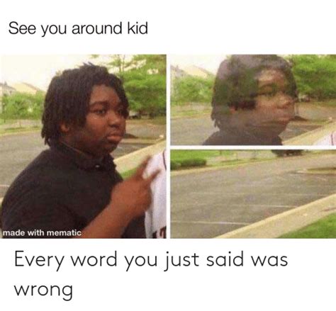 Every Word You Just Said Was Wrong Word Meme On Meme