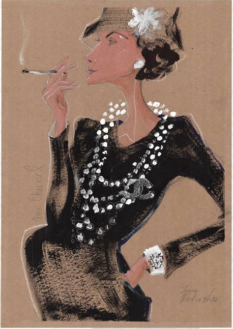 Coco Chanel Fashion Illustration Painting By Irina Matiash Saatchi Art