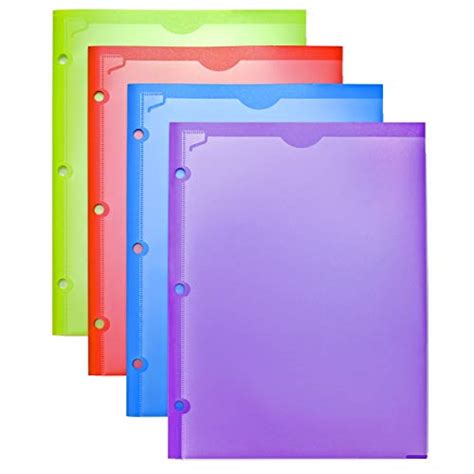 Reviews For Plastic 4 Pocket Folders With Clear Front Cover 4 Packs