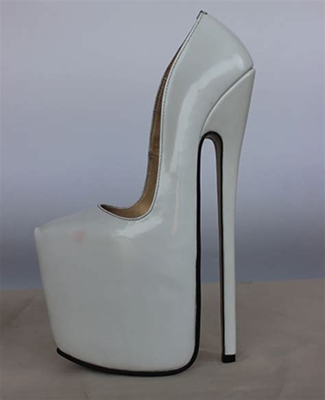 new full grain leather pump extreme high heel 30cm high heel about 15cm platform women shoes