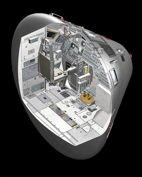 Cutaway Illustration Looks Like The Apollo Capsule With 2 Of The Seats