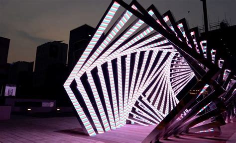 Accumulation Dramatic Led Light Tunnel By Yang Minha Inspiration