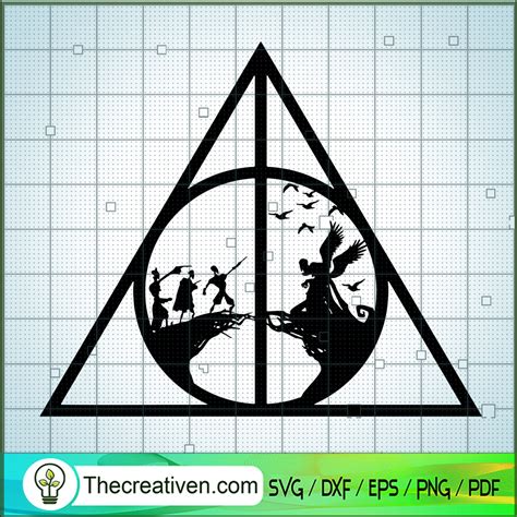 Symbol Deathly Hallows Harry Potter Svg Harry Potter Svg Deathly