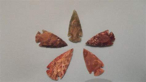 5 Piece Collection Of Tennessee Arrowheads 8995 Via Etsy Native