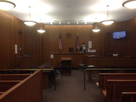 The Arraignment Room In The Cuyahoga County Court Of Common Pleas In