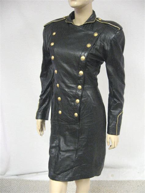 Ebay Leather North Beach Leather Military Style Dress
