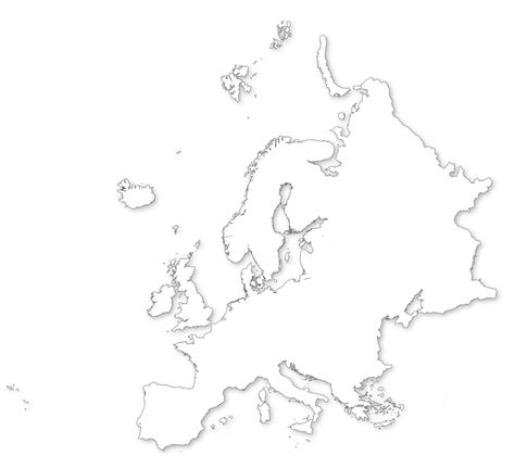 Kostel Perth Blackborough Revoluční Blank Outline Map Of Europe Sendvič
