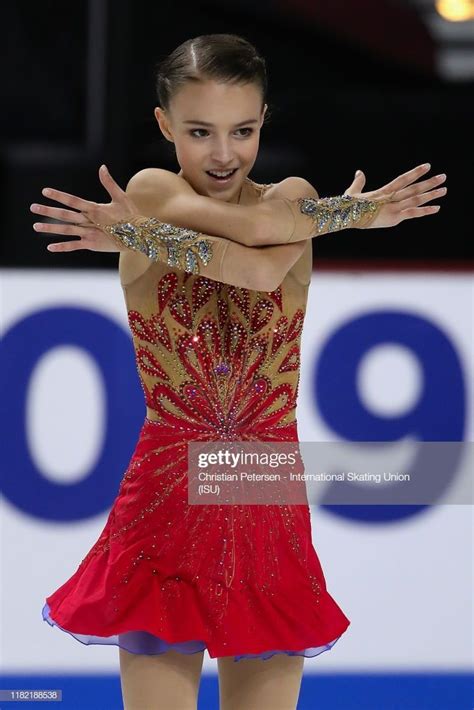 Anna Shcherbakova Of Russia Performs During Ladies Free Skating In