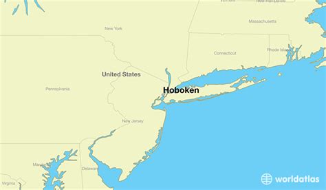 Where Is Hoboken Nj Hoboken New Jersey Map
