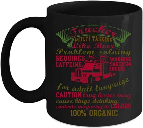 Trucker Coffee Mug Cool Trucker Coffee Cup Kitchen And Dining