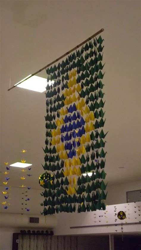 Lina Origami Decoração Toda Em Origami Para Copa Do Mundo Brasil 2014