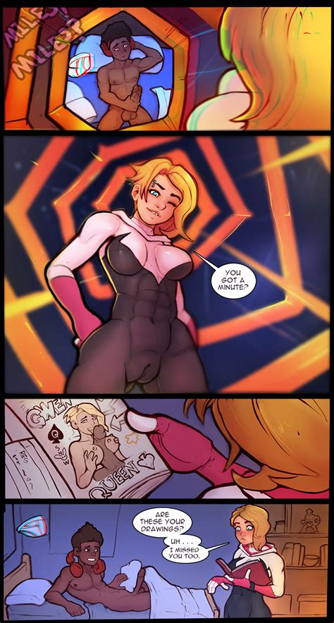 Miles Morales Draws 34 Of Gwen By Markydaysaid Hentai Foundry
