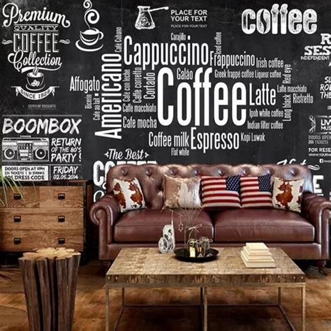 Coffee Mocha Typography Wallpaper Mural Artofit