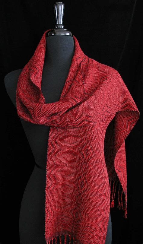 Handwoven Scarf Tencel Scarf Royal Etsy Weaving Scarfs Handwoven