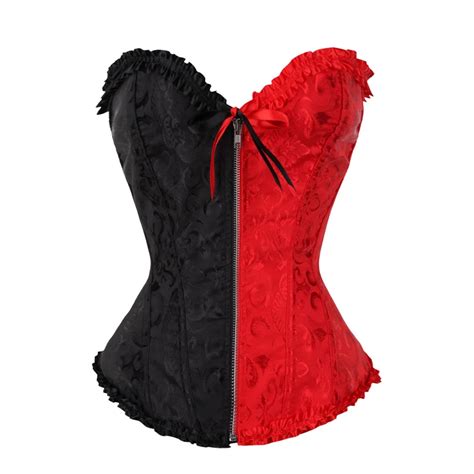 Sexy Women Steampunk Clothing Gothic Plus Size Corsets Lace Up Boned