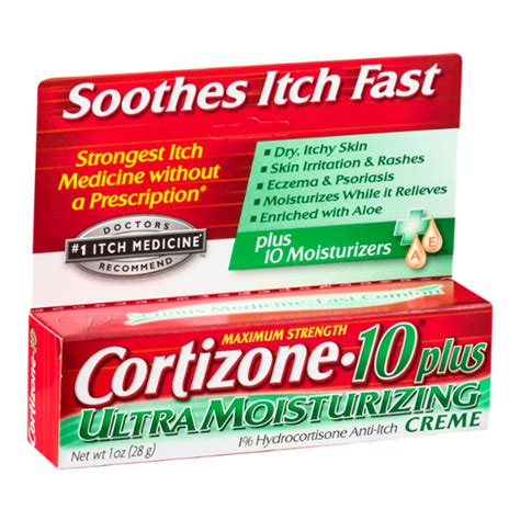 Cortizone 10 Plus Ultra Moisturizing 1 Hydrocortisone Anti Itch Creme