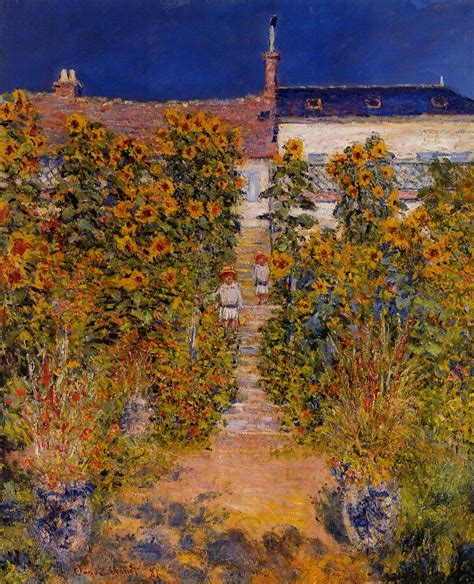 The Artists Garden At Vetheuil 1880 1881 Claude Monet