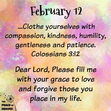 February 12 The Peace Of Heaven