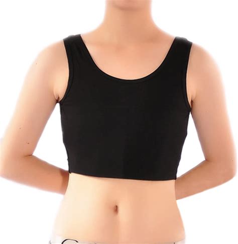 Baronhong Women Trans Lesbian Tomboy Underwear Cotton Tank Top Vest Chest Binder Stronger
