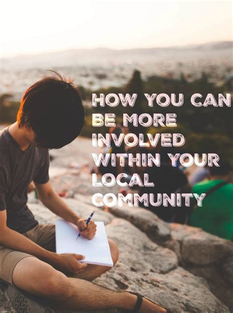 How You Can Be More Involved Within Your Local Community Tales Of A