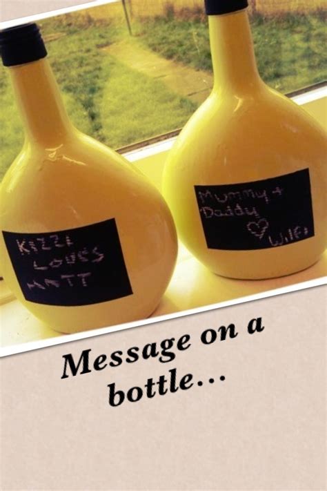 Recycled Wine Bottle , Message on a bottle.... | Wine bottle, Recycled wine bottle, Bottle