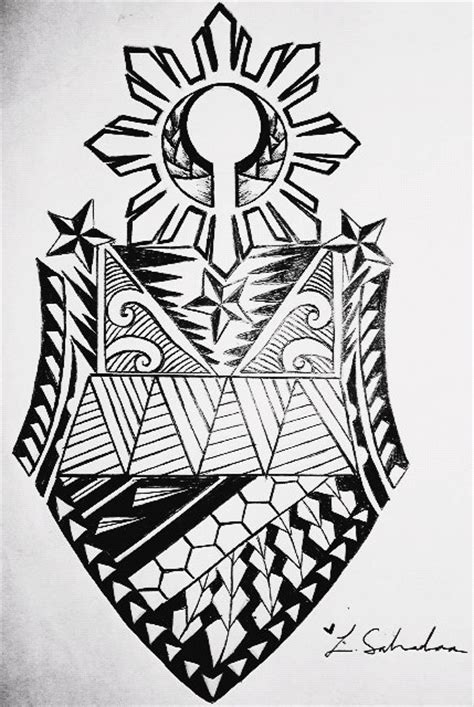 Filipino Tribal Arm Sleeve Tattoo Design By 808lsalvador