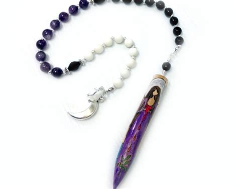 Goddess Circe Chanting Beads Wand Witch Pagan Potion Staff Etsy