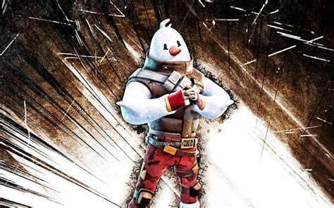 Download Imagens 4k Snowmando Arte Grunge Fortnite Battle Royale