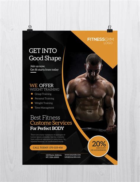 Personal Training Flyers Template Lovely Free Fitness Gym And Sport Psd