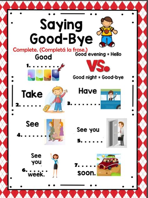 Greetings Saying Goodbye Interactive Worksheet English As A Second