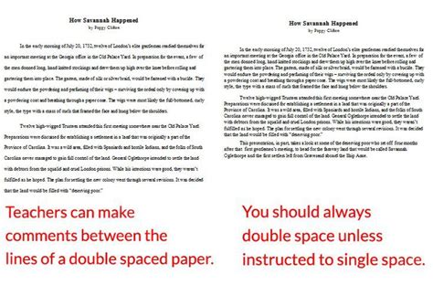 How To Double Space Your Paper Double Spaced Essay Double Space 500