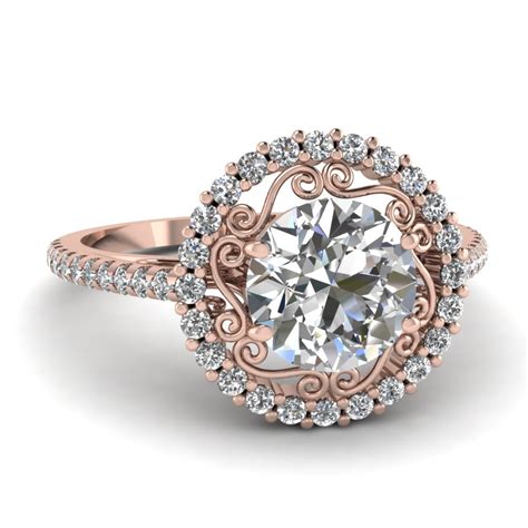 Using just the newest trends in gold engagement rings and wedding bands. Micropave Halo Ring | Fascinating Diamonds